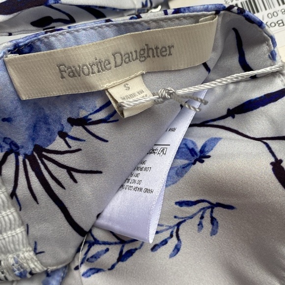 Favorite Daughter Ex Boyfriend Bra Crop‎ Top in Blue White Floral NEW Size Small - Picture 5 of 6